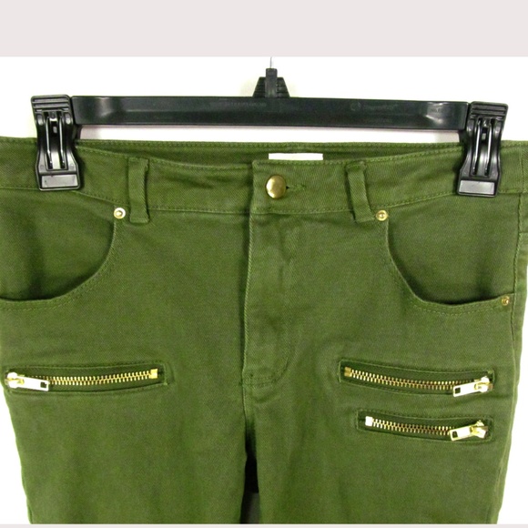 H&M Conscious Collection Jeans Size 4 Green - Picture 2 of 6